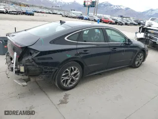 2021 Hyundai Sonata SEL with VIN KMHL64JA5MA151051, listed as a Copart auction lot 50962115 with 90,376 mi miles and Salvage Title. Bid and sale history available at carsss.com. Image 3.