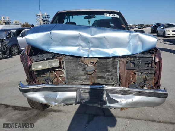 1997 GMC New Sierra 1500 SL with VIN 1GTEC14WXVZ518931, listed as a Copart auction lot 87214284 with 225,571 mi miles and Salvage Title. Bid and sale history available at carsss.com. Image 5.