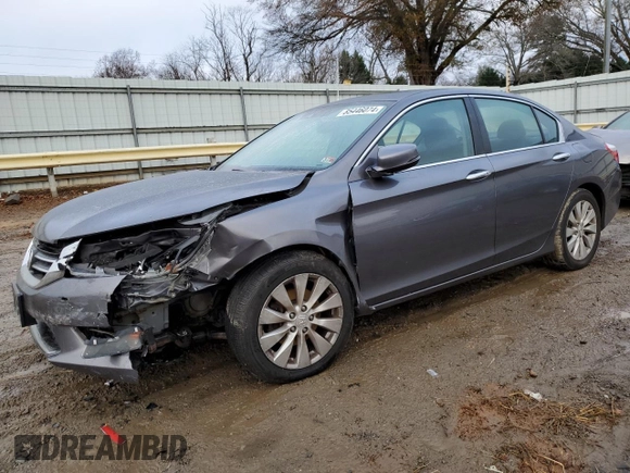 2014 Honda Accord Sedan EX-L with VIN 1HGCR2F89EA070899, listed as a Copart auction lot 85446074 with 112,215 mi miles and Salvage Title. Bid and sale history available at carsss.com. Image 1.