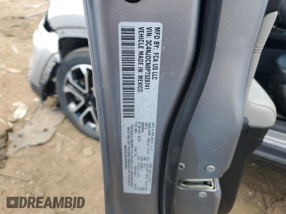 2023 Jeep Compass Limited with VIN 3C4NJDCN8PT528741, listed as a Copart auction lot 51345545 with 16,593 mi miles and Clean Title. Bid and sale history available at DreamBid. Image 13.