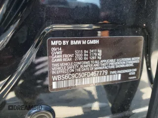 2015 BMW M6 z VIN WBS6C9C50FD467779, wystawiony jako Copart lot #56702794 z przebiegiem 78 259 mil mil oraz Szkody całkowita. Historia ofert i sprzedaży dostępna na DreamBid. Obrazek 14.