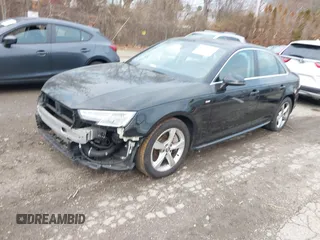2019 Audi A4 Premium with VIN WAUDNAF45KA108157, listed as a IAAI auction lot 41217412 with 112,369 mi miles and . Bid and sale history available at DreamBid. Image 18.