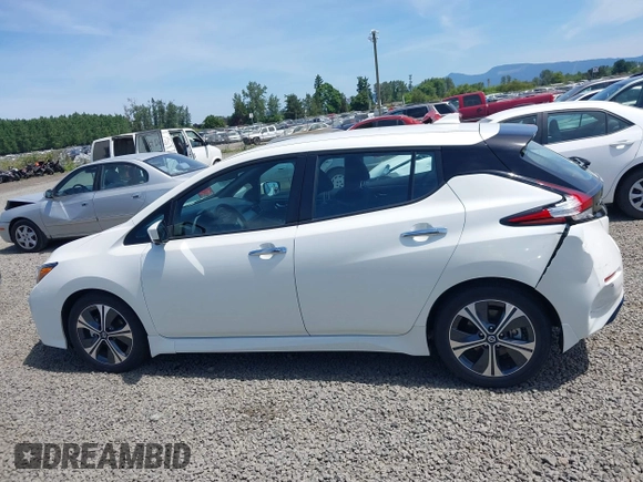 2021 Nissan LEAF SV with VIN 1N4AZ1CV0MC556505, listed as a IAAI auction lot 42438895 with 20,249 mi miles and . Bid and sale history available at DreamBid. Image 14.
