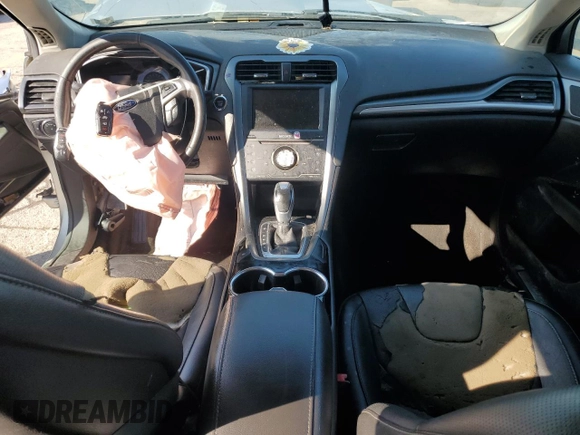 2014 Ford Fusion Titanium with VIN 3FA6P0K90ER228580, listed as a Copart auction lot 49986585 with Not Provided miles and Salvage Title. Bid and sale history available at DreamBid. Image 8.