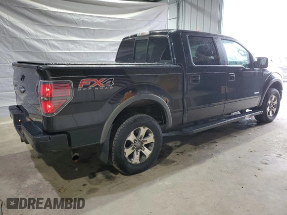 2013 Ford F-150 XL with VIN 1FTFW1ETXDFC75525, listed as a Copart auction lot 55118495 with 157,018 mi miles and Clean Title. Bid and sale history available at carsss.com. Image 3.