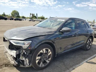 2023 Audi e-tron Premium with VIN WA1AAAGE1PB025748, listed as a Copart auction lot 70300304 with 3,798 mi miles and Salvage Title. Bid and sale history available at carsss.com. Image 1.