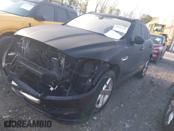 2017 Jaguar F-Pace 35t Premium with VIN SADCJ2BV3HA097669, listed as a IAAI auction lot 41851768 with 89,369 mi miles and . Bid and sale history available at DreamBid. Image 2.
