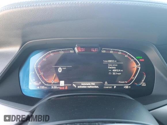 2022 BMW X6 xDrive40i with VIN 5UXCY6C0XN9K71038, listed as a Copart auction lot 48041725 with 40,612 mi miles and Salvage Title. Bid and sale history available at carsss.com. Image 9.