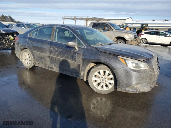2017 Subaru Legacy Premium with VIN 4S3BNAH61H3042163, listed as a Copart auction lot 43441185 with 163,290 mi miles and Salvage Title. Bid and sale history available at carsss.com. Image 4.