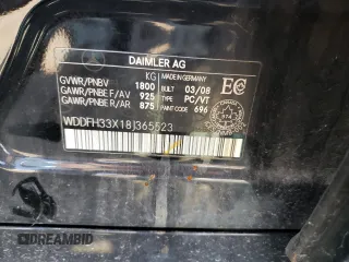 2008 Mercedes-Benz B Electric Drive with VIN WDDFH33X18J365523, listed as a Copart auction lot 69619104 with 296,607 mi miles and Clean Title. Bid and sale history available at carsss.com. Image 12.