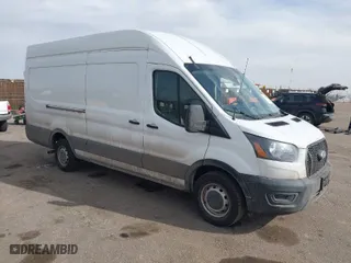 2023 Ford Transit Cargo Van with VIN 1FTBR3X81PKA69869, listed as a IAAI auction lot 41490532 with 38,808 mi miles. Bid and sale history available at carsss.com. Image 1.
