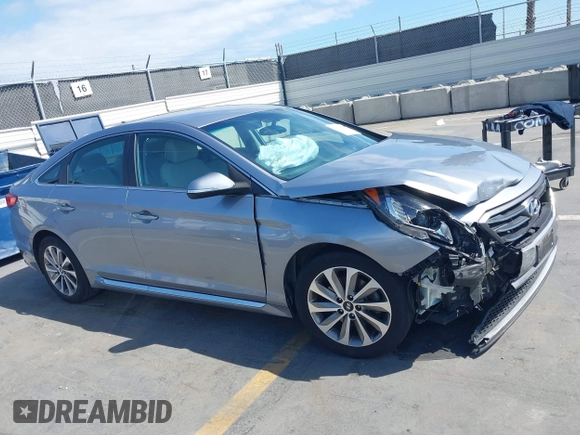 2015 Hyundai Sonata Sport with VIN 5NPE34AF2FH055486, listed as a IAAI auction lot 42136411 with 110,706 mi miles and . Bid and sale history available at DreamBid. Image 13.