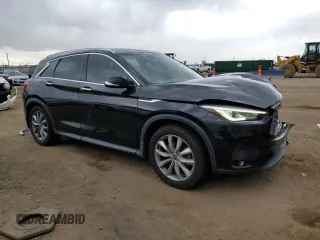 2019 Infiniti QX50 Essential z VIN 3PCAJ5M33KF107793, wystawiony jako Copart lot #57176435 z przebiegiem 77 232 mil mil oraz Szkoda całkowita • Salvage title. Historia ofert i sprzedaży dostępna na DreamBid. Obrazek 4.