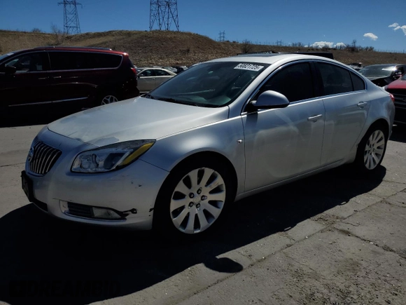 2011 Buick Regal CXL Turbo TO7 with VIN W04G15GV6B1077778, listed as a Copart auction lot 50821725 with 125,743 mi miles and Clean Title. Bid and sale history available at carsss.com. Image 1.