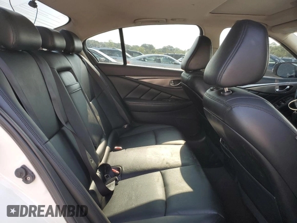 2015 Infiniti Q50 Premium with VIN JN1BV7AR6FM396021, listed as a Copart auction lot 63149485 with 71,862 mi miles and Salvage title. Bid and sale history available at DreamBid. Image 10.