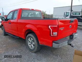 2017 Ford F-150 XL with VIN 1FTEX1C8XHKC88988, listed as a IAAI auction lot 41866592 with 121,709 mi miles. Bid and sale history available at carsss.com. Image 3.