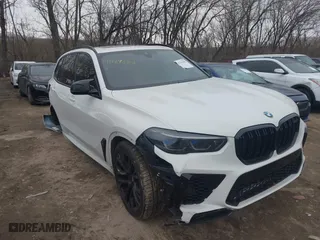 2022 BMW X5 M with VIN 5YMJU0C07N9L11794, listed as a IAAI auction lot 41149382 with 21,257 mi miles. Bid and sale history available at carsss.com. Image 1.