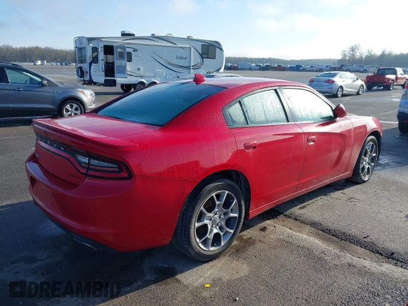 2015 Dodge Charger SXT with VIN 2C3CDXJG6FH754728, listed as a IAAI auction lot 41947562 with 191,286 mi miles. Bid and sale history available at carsss.com. Image 4.