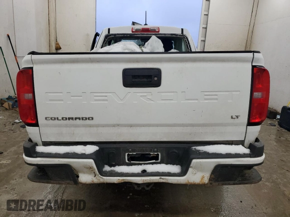 2021 Chevrolet Colorado 2WD LT with VIN 1GCHSCEA1M1282973, listed as a Copart auction lot 46109435 with Not provided miles and Salvage title. Bid and sale history available at DreamBid. Image 6.