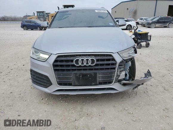 2018 Audi Q3 Premium with VIN WA1BCCFS3JR016761, listed as a Copart auction lot 46091235 with 50,440 mi miles and Salvage Title. Bid and sale history available at carsss.com. Image 5.