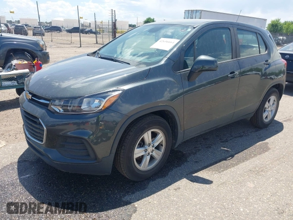 2020 Chevrolet Trax LS with VIN 3GNCJKSB6LL163397, listed as a IAAI auction lot 42656664 with Not provided miles and . Bid and sale history available at DreamBid. Image 2.
