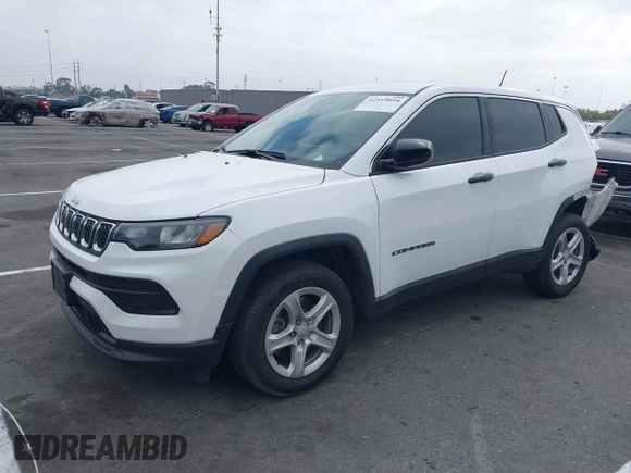 2023 Jeep Compass Sport z VIN 3C4NJDAN5PT510734, wystawiony jako IAAI lot #42519894 z przebiegiem 45 819 mil mil oraz . Historia ofert i sprzedaży dostępna na DreamBid. Obrazek 17.