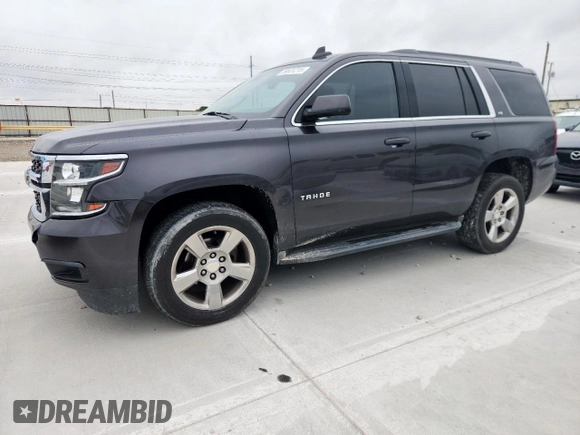 2016 Chevrolet Tahoe LS with VIN 1GNSCAKC4GR458621, listed as a Copart auction lot 59531215 with 143,346 mi miles and Salvage title. Bid and sale history available at DreamBid. Image 1.