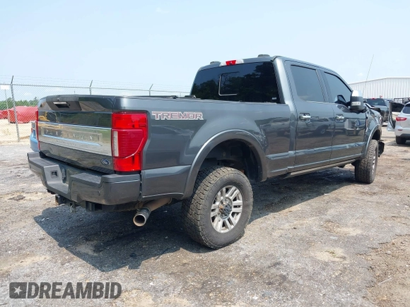 2020 Ford F-250 XL with VIN 1FT7W2BN4LED60848, listed as a IAAI auction lot 42392785 with 122,305 mi miles and . Bid and sale history available at DreamBid. Image 4.
