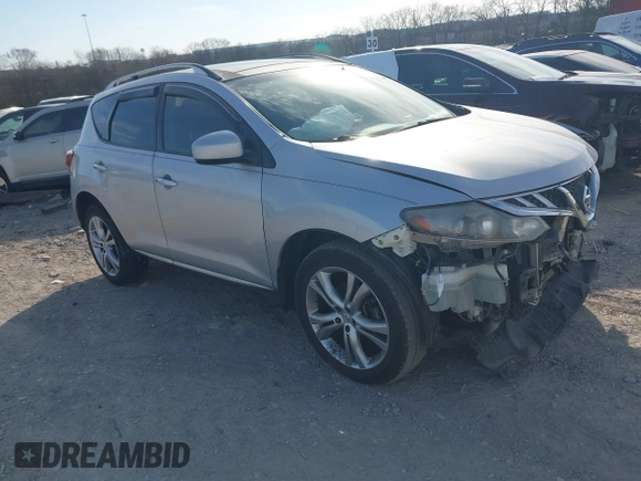 2013 Nissan Murano SV with VIN JN8AZ1MW2DW300287, listed as a IAAI auction lot 41668331 with 71,099 mi miles. Bid and sale history available at carsss.com. Image 1.