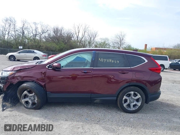 2019 Honda CR-V EX-L with VIN 7FARW2H89KE051792, listed as a IAAI auction lot 41988899 with 75,932 mi miles and . Bid and sale history available at carsss.com. Image 15.