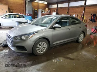 2021 Hyundai Accent SE with VIN 3KPC24A67ME136303, listed as a Copart auction lot 61190995 with 37,620 mi miles and Salvage title. Bid and sale history available at DreamBid. Image 1.