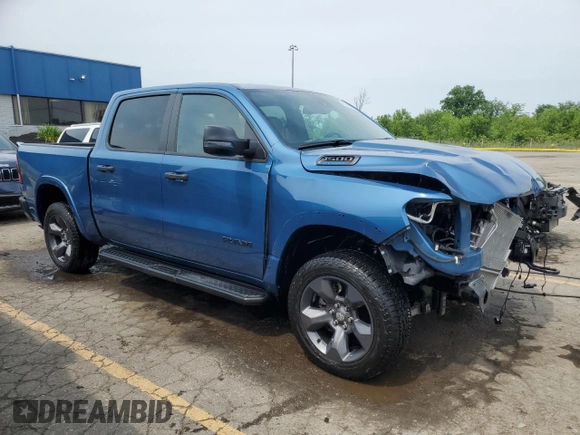 2024 Ram 1500 Big Horn with VIN 1C6RRFFG2RN210479, listed as a Copart auction lot 60485025 with 29,998 mi miles and Salvage title. Bid and sale history available at DreamBid. Image 4.