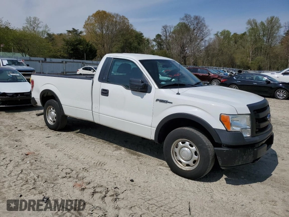 2013 Ford F-150 XL with VIN 1FTMF1CM8DKE67276, listed as a Copart auction lot 52690085 with 149,034 mi miles and Salvage title. Bid and sale history available at DreamBid. Image 4.