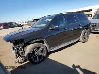 2022 Mercedes-Benz GLS with VIN 4JGFF5KE8NA726376, listed as a Copart auction lot 50132395 with 45,710 mi miles and Salvage Title. Bid and sale history available at carsss.com. Image 1.
