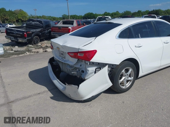 2017 Chevrolet Malibu LS with VIN 1G1ZB5ST2HF205424, listed as a IAAI auction lot 41965596 with Not Provided miles and . Bid and sale history available at DreamBid. Image 16.