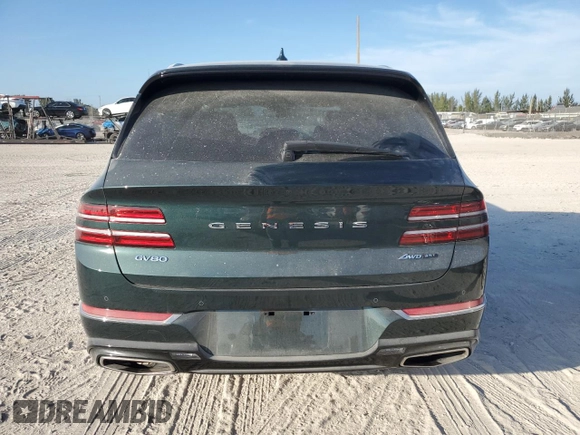 2023 Genesis GV80 with VIN KMUHCESC5PU120598, listed as a Copart auction lot 44137235 with 18,099 mi miles and Salvage title. Bid and sale history available at DreamBid. Image 6.