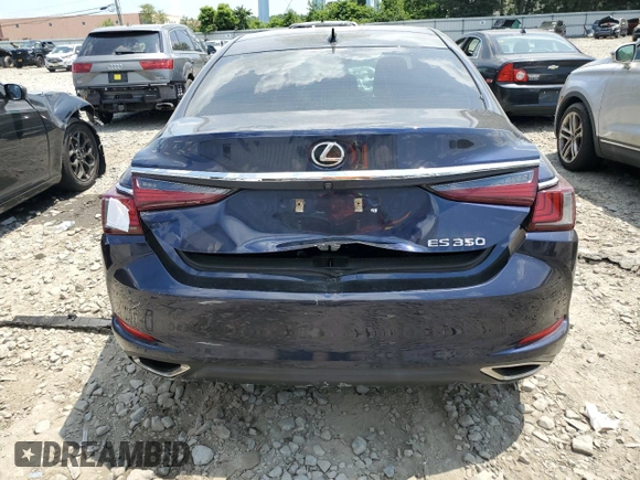 2019 Lexus ES 350 with VIN 58ABZ1B10KU021831, listed as a Copart auction lot 62299345 with Not provided miles and Salvage title. Bid and sale history available at DreamBid. Image 6.