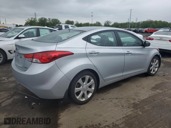 2013 Hyundai Elantra Limited z VIN 5NPDH4AE1DH268737, wystawiony jako Copart lot #56533965 z przebiegiem 77 637 mil mil oraz Czysty tytuł • Clean title. Historia ofert i sprzedaży dostępna na DreamBid. Obrazek 3.