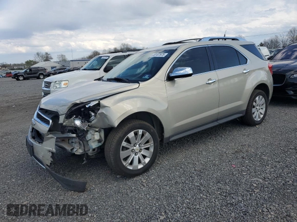 2010 Chevrolet Equinox LTZ with VIN 2CNALFEW7A6298580, listed as a Copart auction lot 53107975 with 169,096 mi miles and Salvage Title. Bid and sale history available at carsss.com. Image 1.