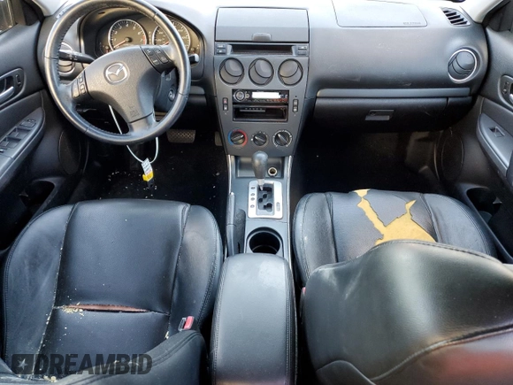 2007 Mazda 6 S Sport VE with VIN 1YVHP80D475M31108, listed as a Copart auction lot 79393634 with 141,784 mi miles and Salvage Title. Bid and sale history available at DreamBid. Image 8.