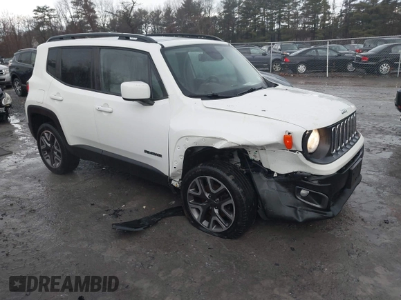 2016 Jeep Renegade Latitude with VIN ZACCJBBT5GPD29715, listed as a IAAI auction lot 41211353 with 54,924 mi miles and . Bid and sale history available at DreamBid. Image 1.