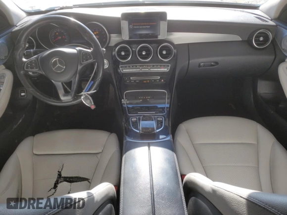2015 Mercedes-Benz C-Class C 300 Luxury with VIN 55SWF4KB2FU040345, listed as a Copart auction lot 41772025 with 150,485 mi miles and Salvage Title. Bid and sale history available at carsss.com. Image 8.