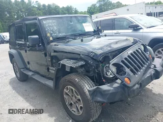 2012 Jeep Wrangler Unlimited Sport with VIN 1C4BJWDG0CL233718, listed as a IAAI auction lot 42551935 with 227,693 mi miles and . Bid and sale history available at DreamBid. Image 1.