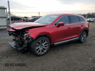 2023 Mazda CX-9 Signature with VIN JM3TCBEY7P0634910, listed as a Copart auction lot 47380885 with 19,466 mi miles and Salvage title. Bid and sale history available at DreamBid. Image 1.