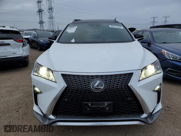 2019 Lexus RX 350 with VIN 2T2BZMCA0KC198352, listed as a Copart auction lot 84217554 with 80,624 mi miles and Salvage title. Bid and sale history available at DreamBid. Image 5.