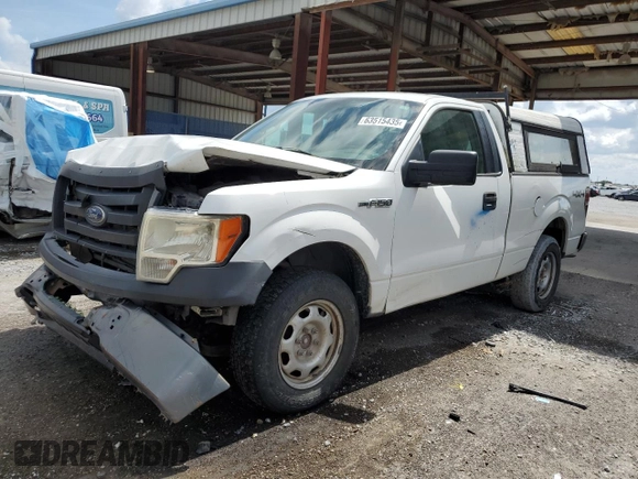 2011 Ford F-150 XL with VIN 1FTMF1EF5BFB96021, listed as a Copart auction lot 63515435 with Not provided miles and Salvage title. Bid and sale history available at DreamBid. Image 1.