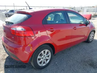 2015 Kia Rio LX with VIN KNADM5A30F6500710, listed as a IAAI auction lot 42049467 with 138,271 mi miles. Bid and sale history available at carsss.com. Image 4.
