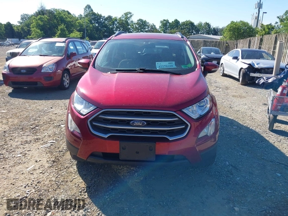 2021 Ford EcoSport SE with VIN MAJ6S3GL6MC406378, listed as a IAAI auction lot 42270108 with 66,637 mi miles and . Bid and sale history available at DreamBid. Image 12.