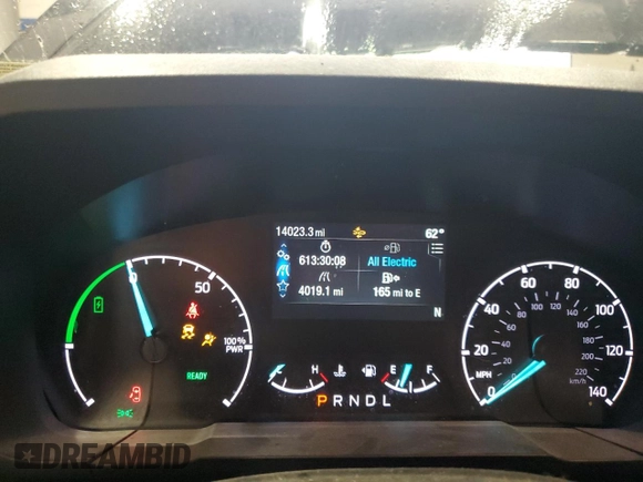 2023 Ford Maverick XL with VIN 3FTTW8E3XPRA36530, listed as a Copart auction lot 55406425 with 14,023 mi miles and Salvage Title. Bid and sale history available at DreamBid. Image 9.