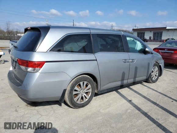 2016 Honda Odyssey EX-L with VIN 5FNRL5H67GB026899, listed as a Copart auction lot 51612295 with 74,010 mi miles and Salvage Title. Bid and sale history available at DreamBid. Image 3.